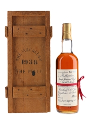 Macallan 1938 Handwritten Label