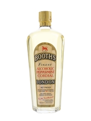 Booth's Finest Alcoholic Peppermint Cordial Bottled 1960s 75cl / 22.8%