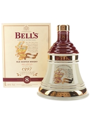 Bell's Christmas 1997 Cermaic Decanter