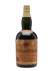 King's Club Old Scotch Whisky Bottled 1930s 75cl