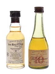 Balvenie 10 Year Old Founder's Reserve Bottled 1980s & 1990s 2 x 5cl / 40%