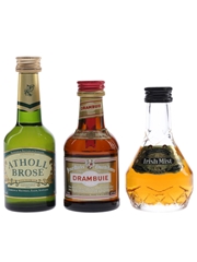 Atholl Brose, Drambuie & Irish Mist Whisky Liqueurs 3 x 5cl