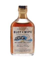 Blot & Wipe Blended Scotch Wiffy Bottled 1950s - Par Beverage Corp. 4.7cl