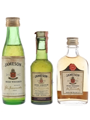 Jameson Bottled 1960s-1980s 3 x 4cl-7cl