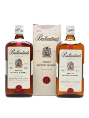 Ballantine's Finest Scotch Whisky Bottled 1980s 2 x 100cl