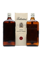 Ballantine's Finest Scotch Whisky Bottled 1980s 2 x 100cl