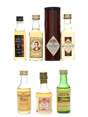 Assorted Scotch Whisky Burns Nectar, Black Prince, Invergordon, Pig's Nose, Red Rose & Sheep Dip 6 x 5cl / 40%