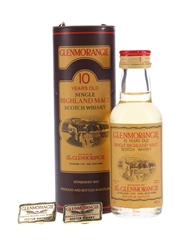 Glenmorangie 10 Year Old & Pin Badges Bottled 1980s-1990s 5cl / 40%