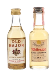 Old Major & Whiteside Bottled 1970s-1980s 4.5cl-5cl