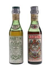 Martini Vino Vermouth Bottled 1940s-1950s 2 x 5cl / 17%