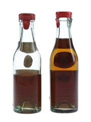 Courvoisier 3 Star Bottled 1940s-1950s 2 x 3cl / 40%