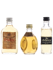 Antiquary, Dewar's & Dimple Bottled 1970s 3 x 5cl / 40%