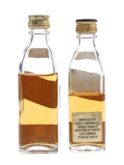 Johnnie Walker Black Label Extra Special & 12 Year Old Bottled 1970s & 1980s 2 x 5cl / 40%