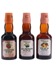 Whiteway's Cherry, Damson & Peach Wine Bottled 1960s-1970s 3 x 5cl