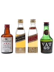 Crawford's, Johnnie Walker & Vat 69 Bottled 1960s & 1970s 4 x 5cl / 40%