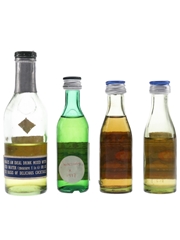 Pernod & Ricard Bottled 1950s, 1960s & 1970s 4 x 3cl-7cl