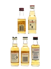 Assorted Blended Whisky Bell's, Dewar's & Famous Grouse 5 x 5cl / 40%