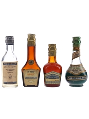 Marie Brizard Liqueurs Bottled 1930s-1940s 4 x 5cl