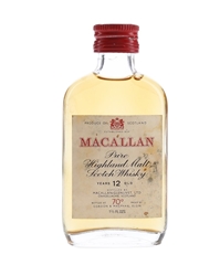 Macallan 12 Year Old 70 Proof Bottled 1970s - Gordon & MacPhail 4.7cl / 40%