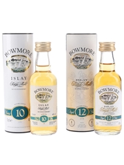 Bowmore 10 & 12 Year Old Bottled 2000s 2 x 5cl