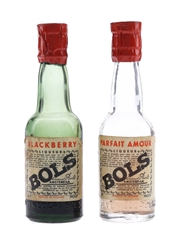 Bols Blackberry & Parfait Amour Bottled 1950s-1960s 2 x 5cl
