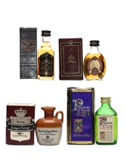 Assorted Blended Scotch Whisky Chivas Regal, Dimple, Munro's King Of Kings & Pinwinnie 4 x 5cl