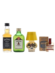 Assorted Whisk(e)y Clan Gordon, Jack Daniel's, Jameson, Matches 4 x 1cl-5cl