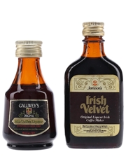 Gallwey's & Irish Velvet Bottled 1970s 4.68cl-4.7cl