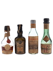 Benedictine, Rocher Freres, Senancole & Vieille Cure Bottled 1930s-1940s 4 x 3cl