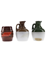 Montrose & Rutherford's Ceramic Decanters  3 x 5cl / 40%