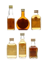 Assorted World Whisky Bulloch Lade, Glamis, Mackinlay's, Robert Watson, Royal Canadian & White Heather 6 x 4.7cl-5cl