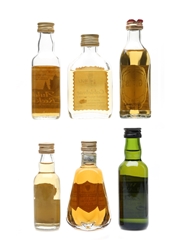 Assorted Scotch Whisky Auld Reekie, Coblebrae, Grant's, Old Smuggler, President & William Lawson's 6 x 3-5cl / 40%