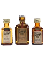 Cointreau Extra Dry Bottled 1950s-1970s 3 x 3cl-5cl