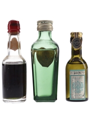 Geneva, Hulstkamp & Kummel Bottled 1950s-1960s 3 x 3-5cl