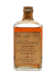 Old Barony 15 Years Old Bottled 1940s 75cl