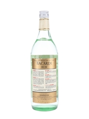 Bacardi Carta Blanca Bottled 1970s - Nassau, Bahamas 94.7cl / 40%