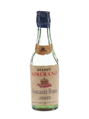 Soberano Brandy Anejo Bottled 1950s - Gonzalez Byass 5cl
