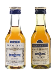 Martell 3 Star Bottled 1970s 2 x 5cl / 40%