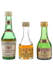 Camus & Rouyer Guillet Bottled 1970s 3 x 3cl-5cl / 40%