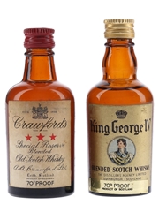 Crawford's & King George IV Bottled 1970s 2 x 5cl / 40%