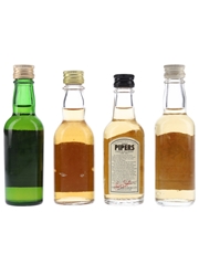 Assorted Blended Scotch Whisky Cairns, Long John, Hundred Pipers & Rob Roy 4 x 5cl / 40%