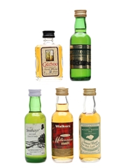 Assorted Blended Malt Whisky Calchou, Royal Culross, Strathayr, The Wight Mouse & Walkers 5 x 5cl