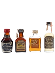 Assorted Whisky Liqueurs Irish Mist, Loghan Ora, Stag's Breath & Yukon Jack 4 x 4.7-5cl