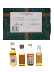Wold Whiskies Set Famour Grouse, Jim Beam, Kilbeggan & Wiser's 4 x 5cl / 40%