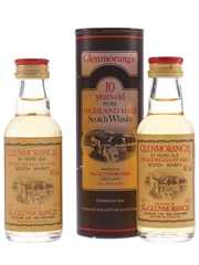 Glenmorangie 10 Year Old Bottled 1980s 2 x 5cl / 40%