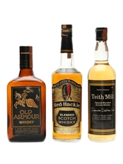Teith Mill, Red Hackle and Old Armour Scotch Whisky