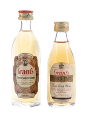 Grant's Standfast Bottled 1970s-1980s 2 x 4.7cl & 5cl