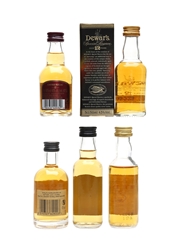 Assorted Scotch Whisky Chivas Regal, Dewar's, Monkey Shoulder, Rob Roy & Te Bheag 5 x 5cl