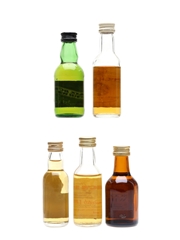 Assorted Blended Scotch Whisky Black Bottle, Buchanan, Old Smuggler, Pig's Nose & Scotch Whisky 5 x 3cl-5cl / 40%