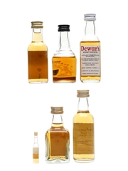 Assorted Blended Scotch Whisky Bell's, Dewar's, House Of Lords, 100 Pipers, Long John & Strathayr 6 x 1cl-5cl / 40%